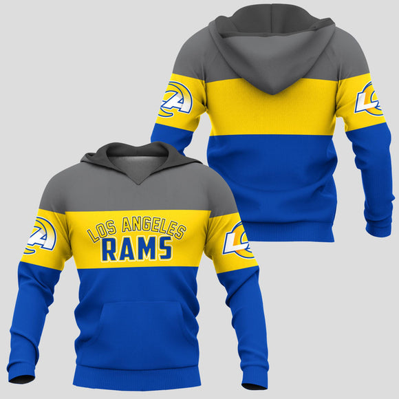 20% OFF Los Angeles Rams Zip Up Hoodies Extreme Pullover Hoodie 3D
