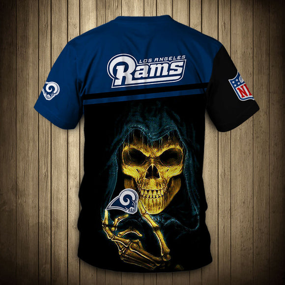 20% SALE OFF Los Angeles Rams Tee shirts 3D Hand Skull Short Sleeve – 4 Fan  Shop