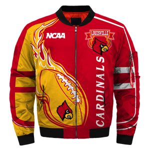 20% OFF Men's Louisville Cardinals Jacket 3D Printed Plus Size 4XL 5XL