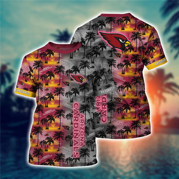 Men's Arizona Cardinals T-shirt Palm Trees Graphic