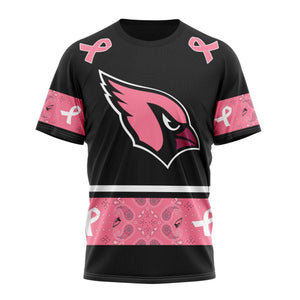 17% OFF Men's Arizona Cardinals T shirts Cheap - Breast Cancer