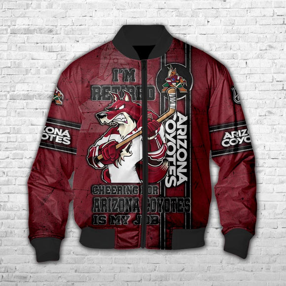 18% SALE OFF Men’s Arizona Coyotes Jackets Cheap I'm Retired
