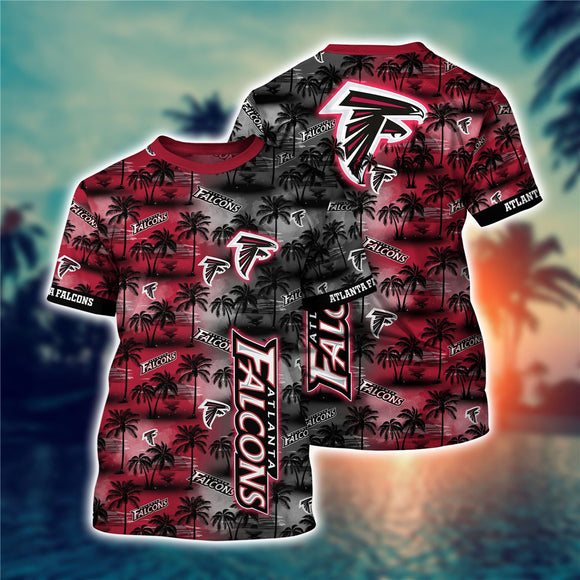 Men's Atlanta Falcons T-shirt Palm Trees Graphic