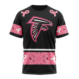 17% OFF Men's Atlanta Falcons T shirts Cheap - Breast Cancer