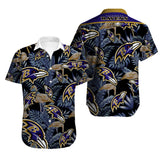 Men’s Baltimore Ravens Hawaiian Shirt Tropical