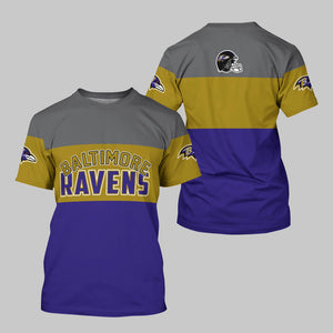 15% OFF Men’s Baltimore Ravens T-shirt Extreme 3D