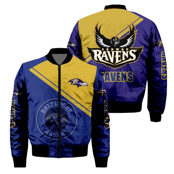 Men’s Baltimore Ravens Winter Jacket 3D