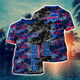 Men's Buffalo Bills T-shirt Palm Trees Graphic