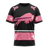17% OFF Men's Buffalo Bills T shirts Cheap - Breast Cancer