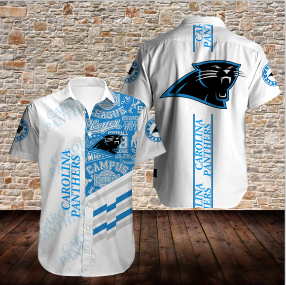 Men’s Carolina Panthers Shirts Button Up