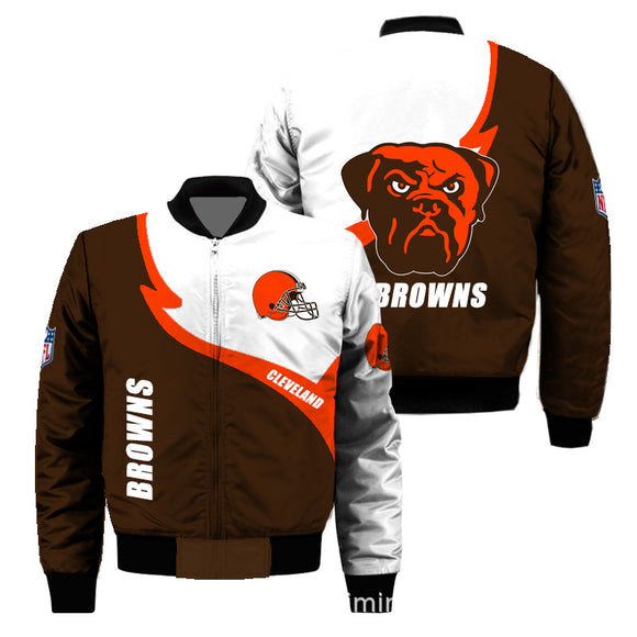Men’s Cleveland Browns Winter Jacket 3D