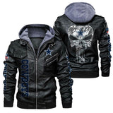 Men's Dallas Cowboys Leather Jackets Skull