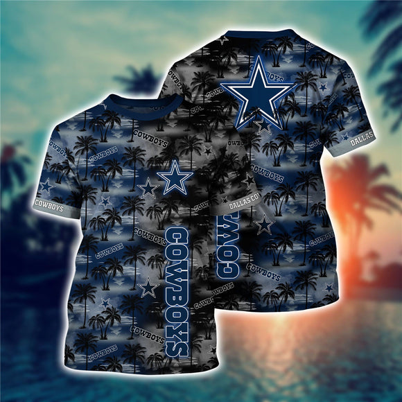 Men's Dallas Cowboys T-shirt Palm Trees Graphic