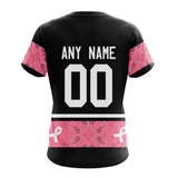 17% OFF Men’s Dallas Cowboys t shirts Custom Name & Number - IN OCTOBER WE WEAR PINK BREAST CANCER.