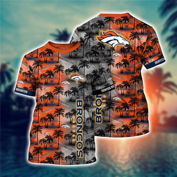 15% OFF Hot Sale Men's Denver Broncos T-shirt Palm Trees Graphic