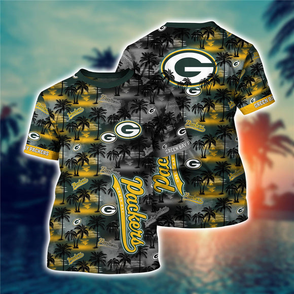 Men's Green Bay Packers T-shirt Palm Trees Graphic