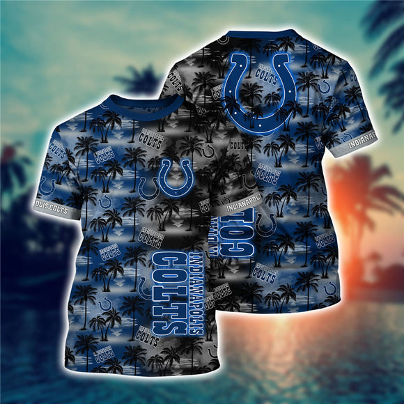 Men's Indianapolis Colts T-shirt Palm Trees Graphic