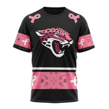 17% OFF Men's Jacksonville Jaguars T shirts Cheap - Breast Cancer