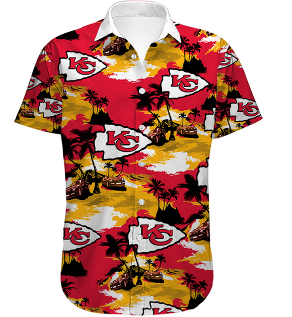 Men’s Kansas City Chiefs Hawaiian Shirt Tropical
