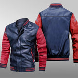 Men's Leather Bomber Jacket Vintage