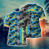 Men's Los Angeles Chargers T-shirt Palm Trees Graphic