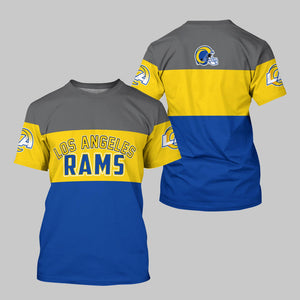 15% OFF Men’s Los Angeles Rams T-shirt Extreme 3D