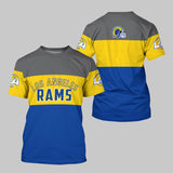 15% OFF Men’s Los Angeles Rams T-shirt Extreme 3D