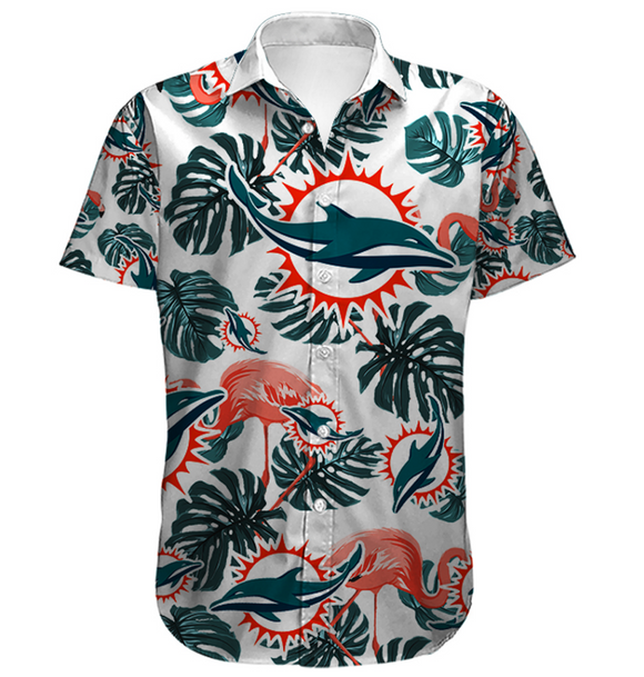 Men’s Miami Dolphins Hawaiian Shirt Tropical
