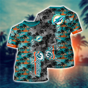 Men's Miami Dolphins T-shirt Palm Trees Graphic