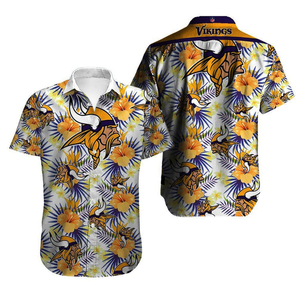 Men’s Minnesota Vikings Hawaiian Shirt Tropical