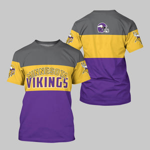 15% OFF Men’s Minnesota Vikings T-shirt Extreme 3D