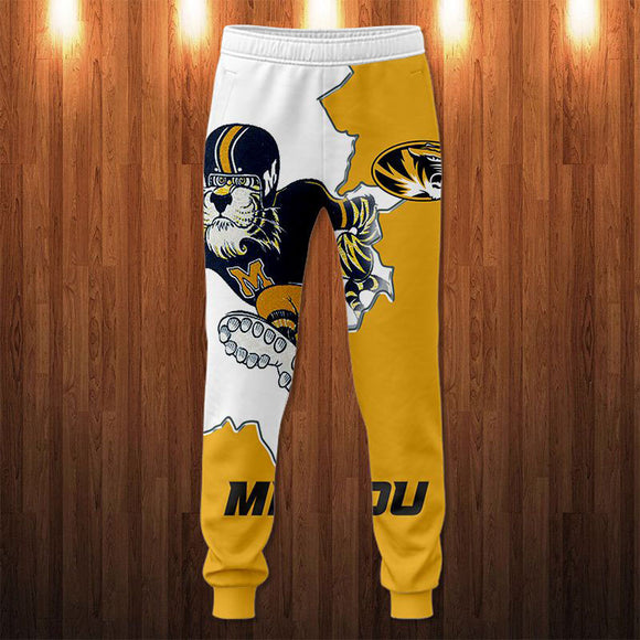 Men's Missouri Tigers Sweatpants 3D Printed Mascot