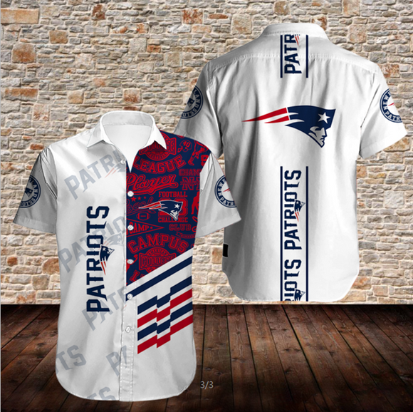 Men’s New England Patriots Shirts Button Up