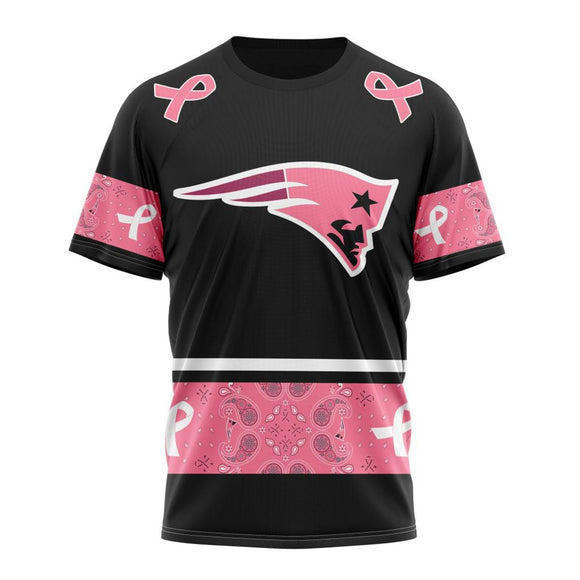 17% OFF Men's New England Patriots T shirts Cheap - Breast Cancer