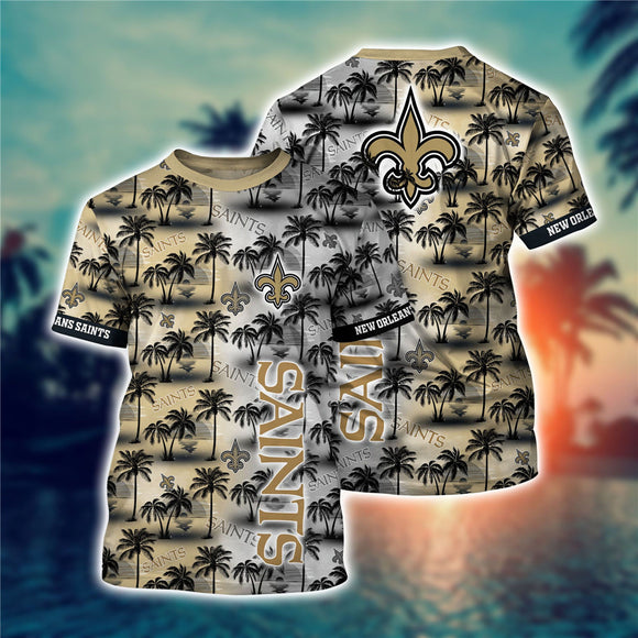 Men's New Orleans Saints T-shirt Palm Trees Graphic