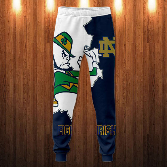 Men's Notre Dame Fighting Irish Sweatpants 3D Printed Mascot