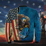 20% OFF Men’s One Nation Under God Detroit Lions Bomber Jackets