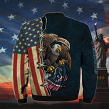 20% OFF Men’s One Nation Under God Houston Texans Bomber Jackets