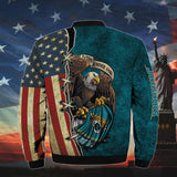 20% OFF Men’s One Nation Under God Jacksonville Jaguars Bomber Jackets