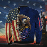 20% OFF Men’s One Nation Under God New York Giants Bomber Jackets