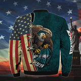 20% OFF Men’s One Nation Under God Philadelphia Eagles Bomber Jackets