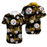 Men’s Pittsburgh Steelers Hawaiian Shirt Tropical