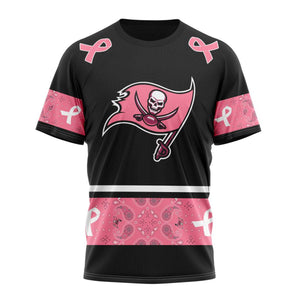 17% OFF Men's Tampa Bay Buccaneers T shirts Cheap - Breast Cancer