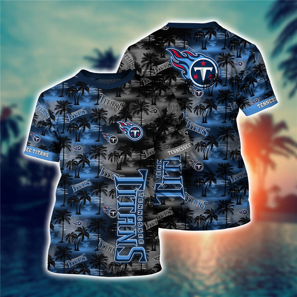 Men's Tennessee Titans T-shirt Palm Trees Graphic