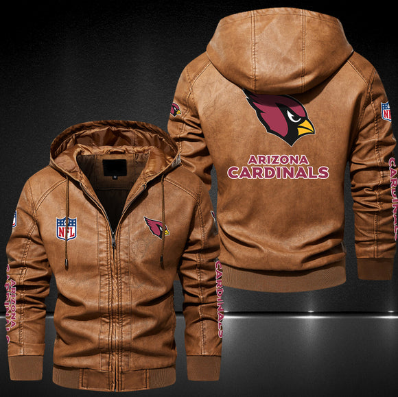 Up To 25% OFF Black/Blue/ Brown Mens Arizona Cardinals Leather Jackets