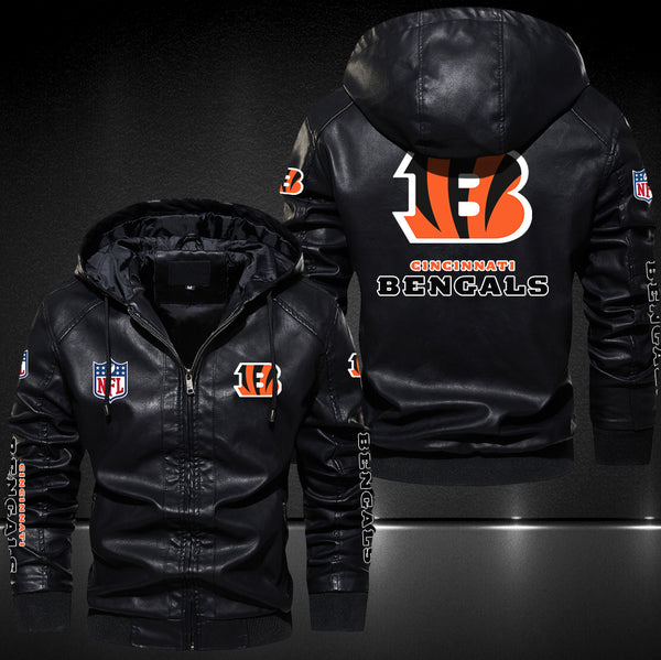 30% OFF The Best Men's Cincinnati Bengals Leather Jacket For Sale