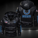 Up To 25% OFF Black/Blue/ Brown Mens Indianapolis Colts Leather Jackets