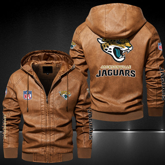 Up To 25% OFF Black/Blue/ Brown Mens Jacksonville Jaguars Leather Jackets