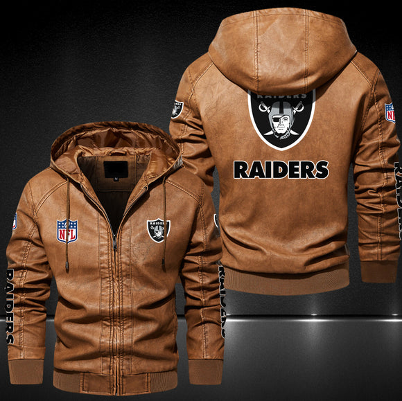 Up To 25% OFF Black/Blue/ Brown Mens Las Vegas Raiders Leather Jackets