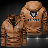 Up To 25% OFF Black/Blue/ Brown Mens Las Vegas Raiders Leather Jackets